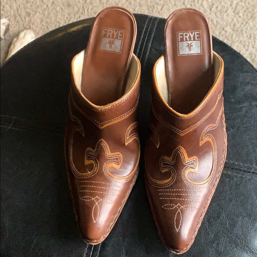 Frye Western Mules
